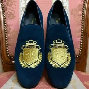 Billionaire blue suede loafers, sz 43, approx 8.5 Loafers Billionaire main image 4